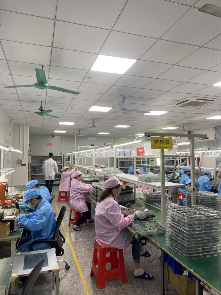镭捷装配产线工位